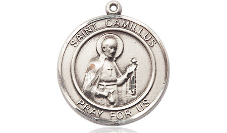 Sterling Silver Saint Camillus of Lellis Medal