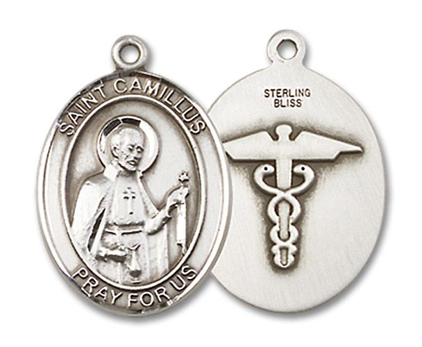 Sterling Silver Saint Camillus of Lellis Nurse Medal