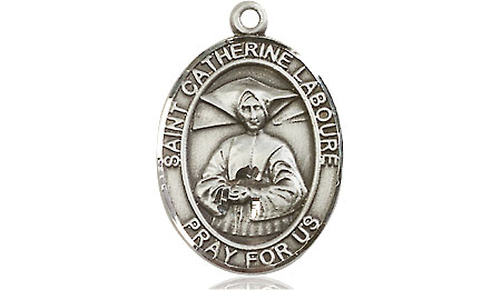 Sterling Silver Saint Catherine Laboure Medal