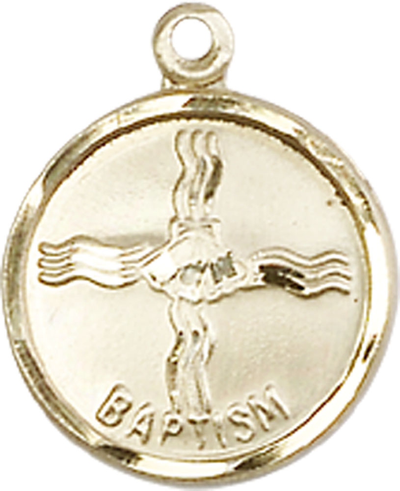 14kt Gold Baptism Medal