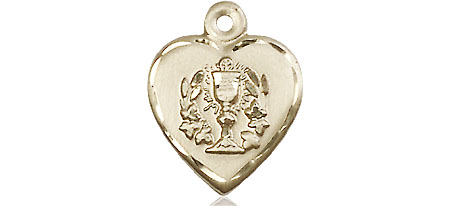 14kt Gold Heart / Communion Medal