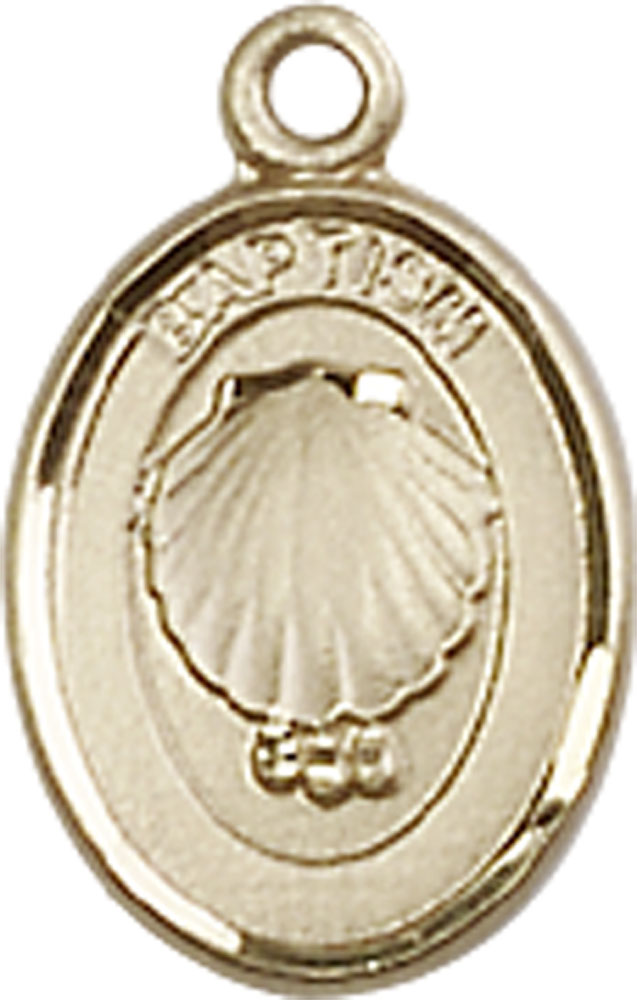 14kt Gold Baptism Medal
