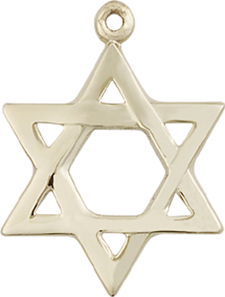 14kt Gold Star of David Medal