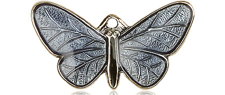 14kt Gold Butterfly Medal