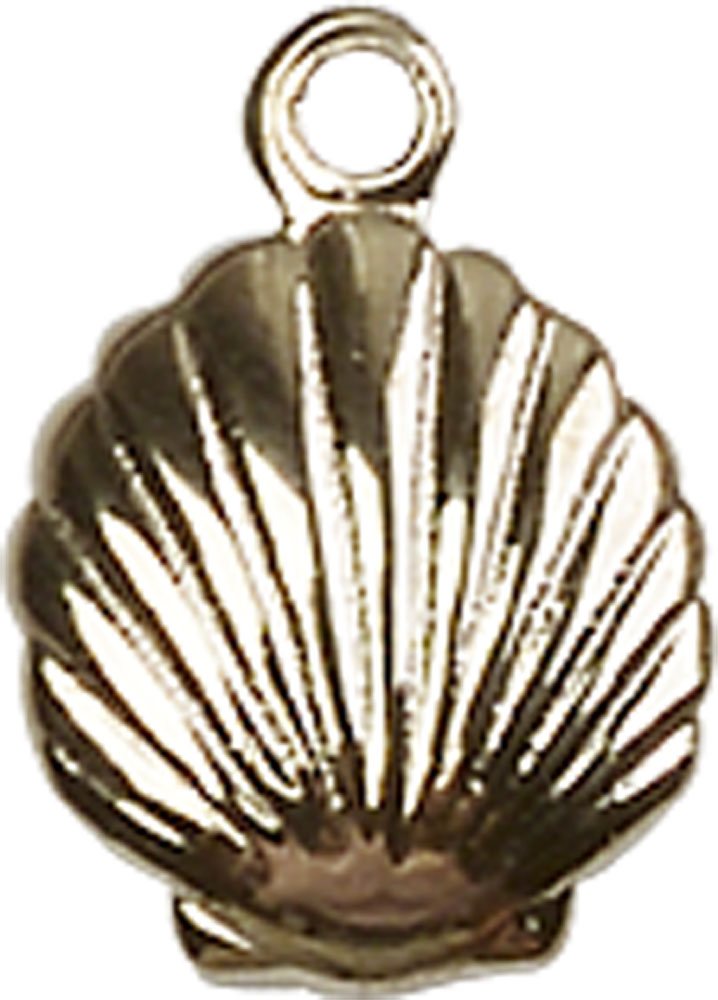 14kt Gold Shell Medal