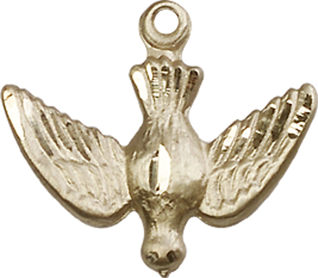14kt Gold Holy Spirit Medal