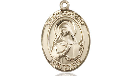 14kt Gold Filled Saint Dorothy Medal