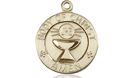 14kt Gold Body of Christ Medal