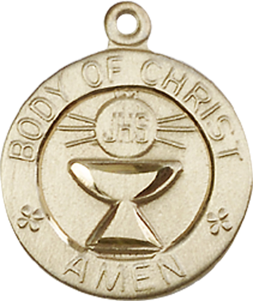 14kt Gold Body of Christ Medal