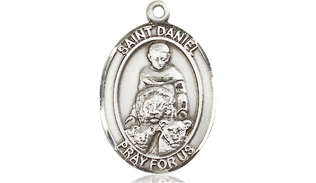 Sterling Silver Saint Daniel Medal - With Box