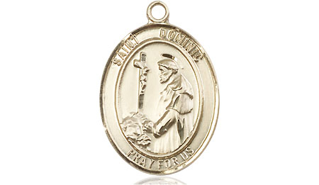 14kt Gold Filled Saint Dominic de Guzman Medal