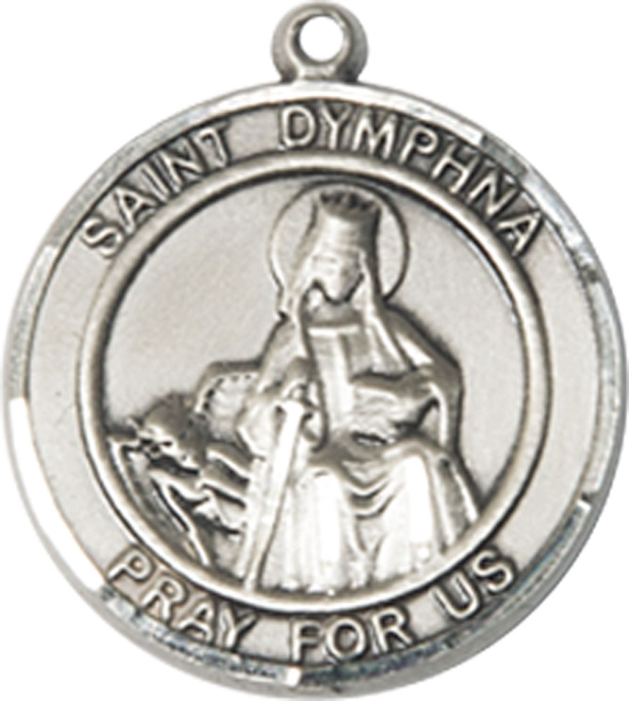 Sterling Silver Saint Dymphna Medal