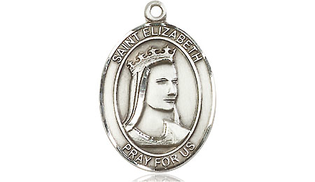 Sterling Silver Saint Elizabeth of Hungary Medal - With Box