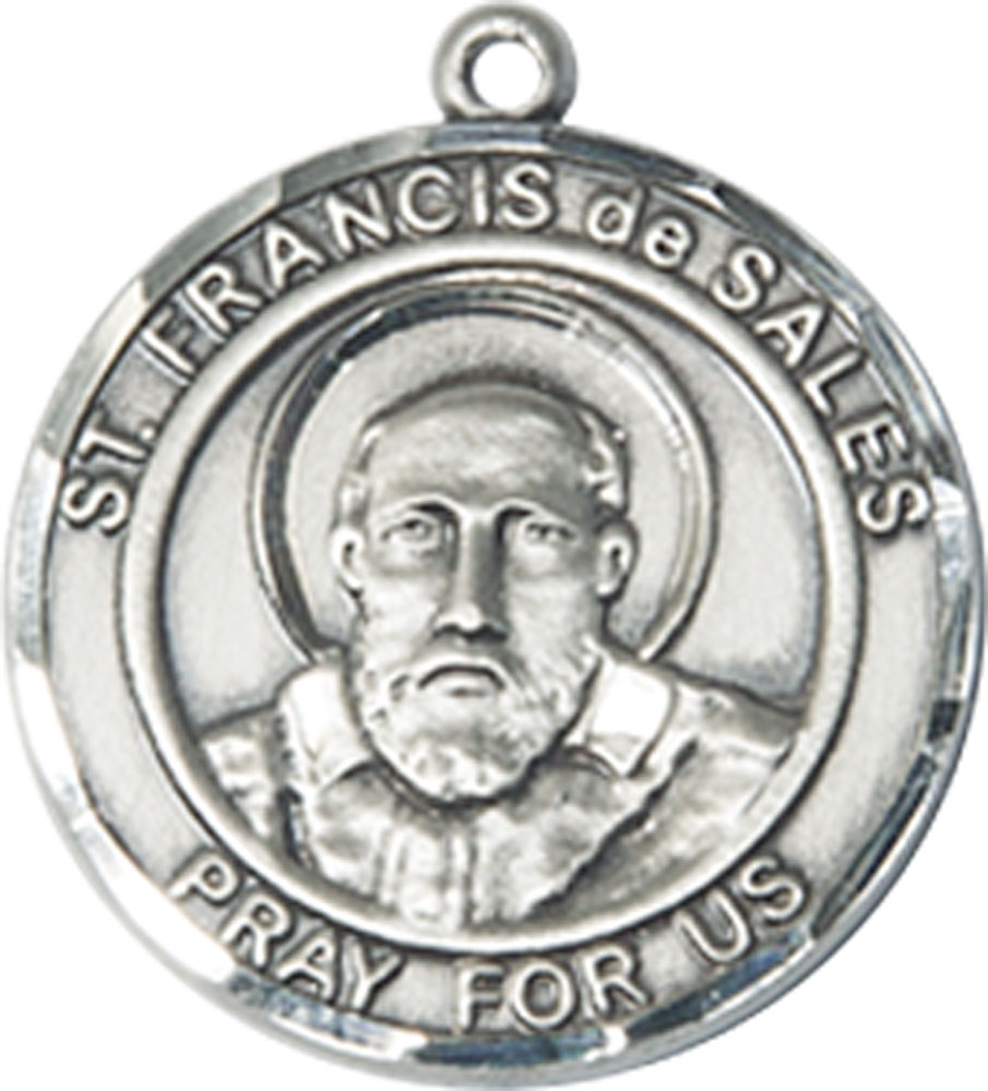 Sterling Silver Saint Francis de Sales Medal