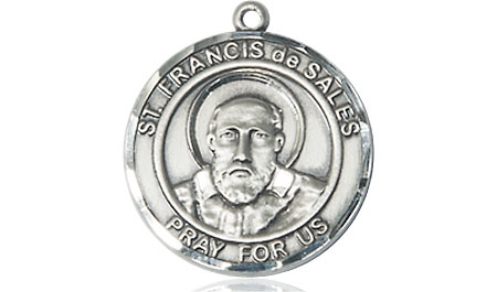 Sterling Silver Saint Francis de Sales Medal