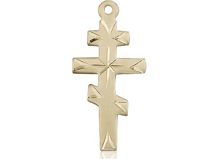 14kt Gold Greek Orthodox Cross Medal