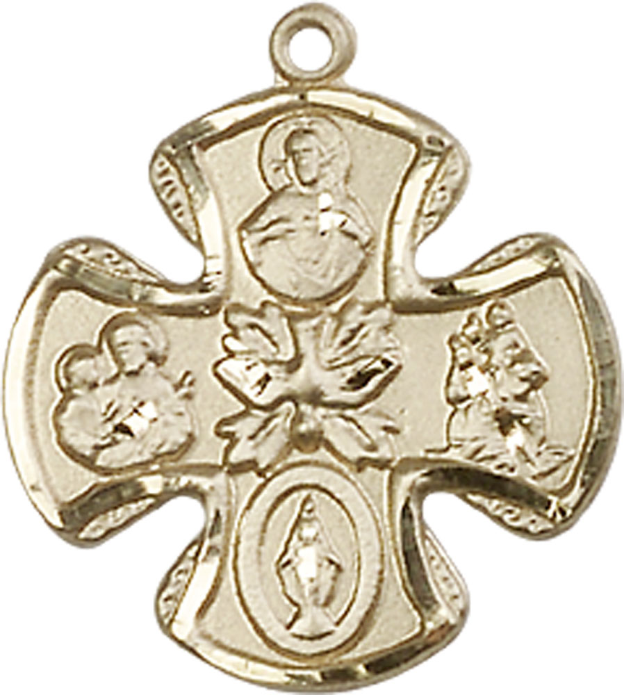 14kt Gold 5-Way Medal