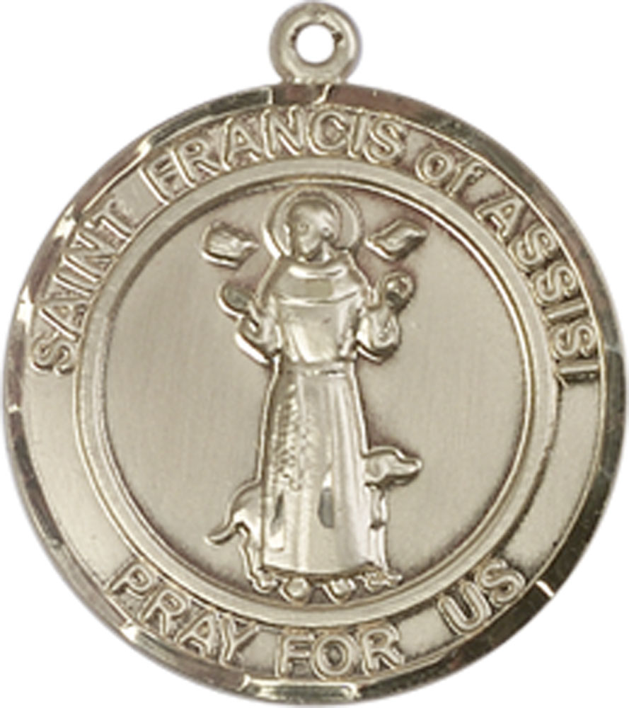 14kt Gold Filled Saint Francis of Assisi Medal