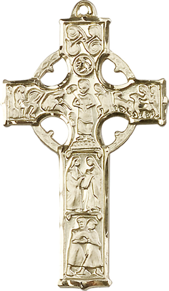 14kt Gold Celtic Cross Medal