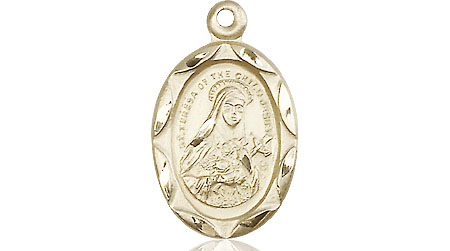 14kt Gold Filled Saint Theresa Medal