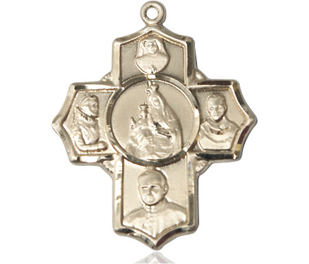 14kt Gold Polish 4-Way Medal