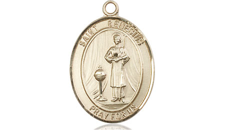 14kt Gold Filled Saint Genesius of Rome Medal