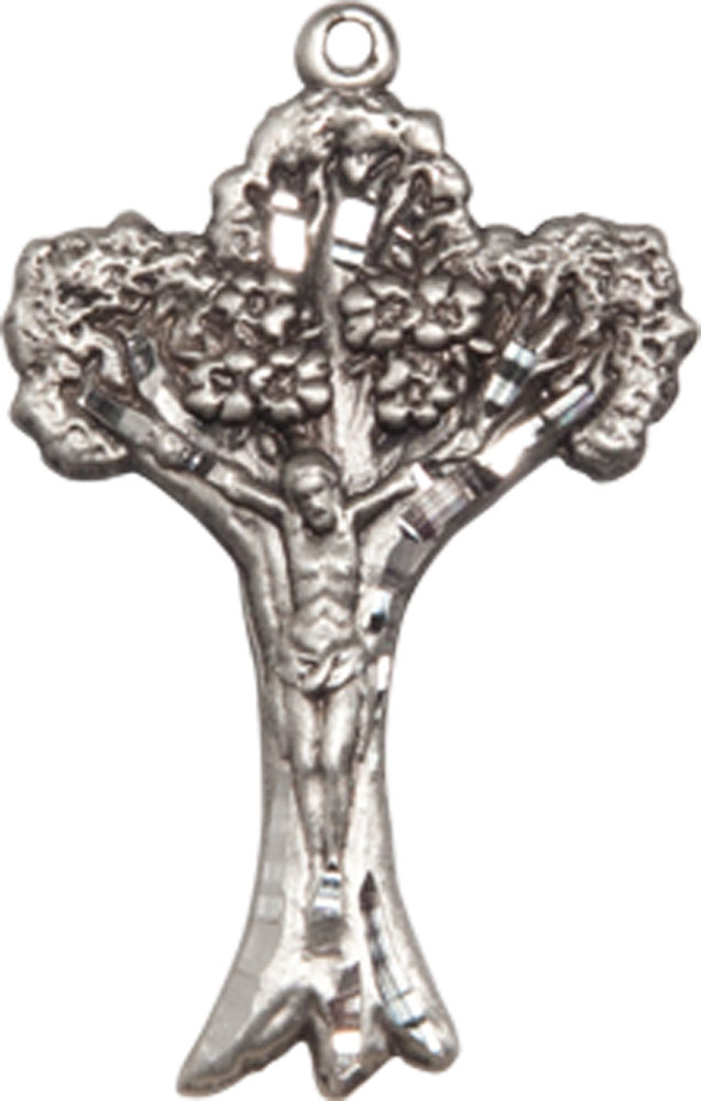 Sterling Silver Crucifix Medal