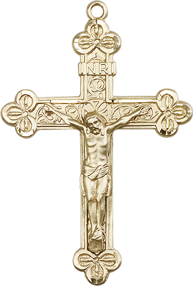 14kt Gold Filled Crucifix Medal