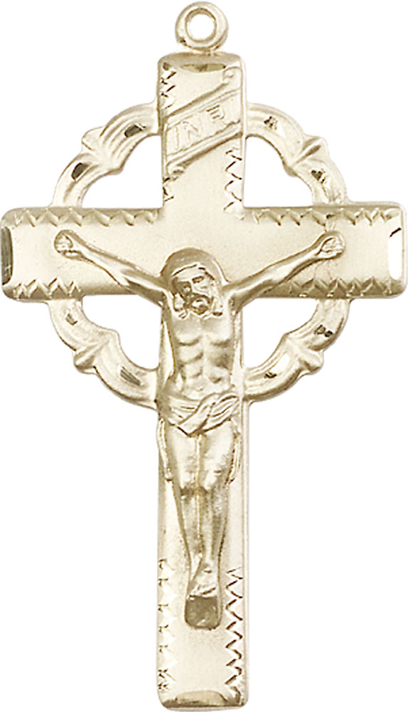 14kt Gold Filled Crucifix Medal