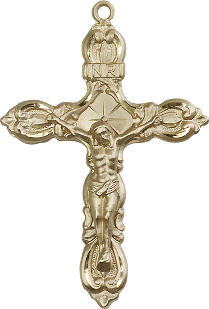 14kt Gold Filled Crucifix Medal