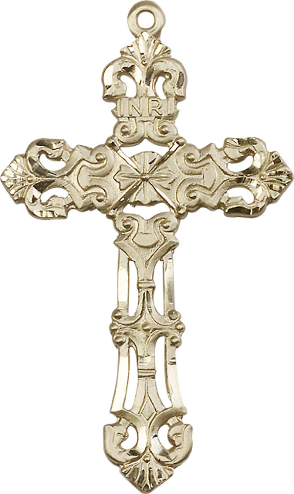 14kt Gold Filled Cross Medal