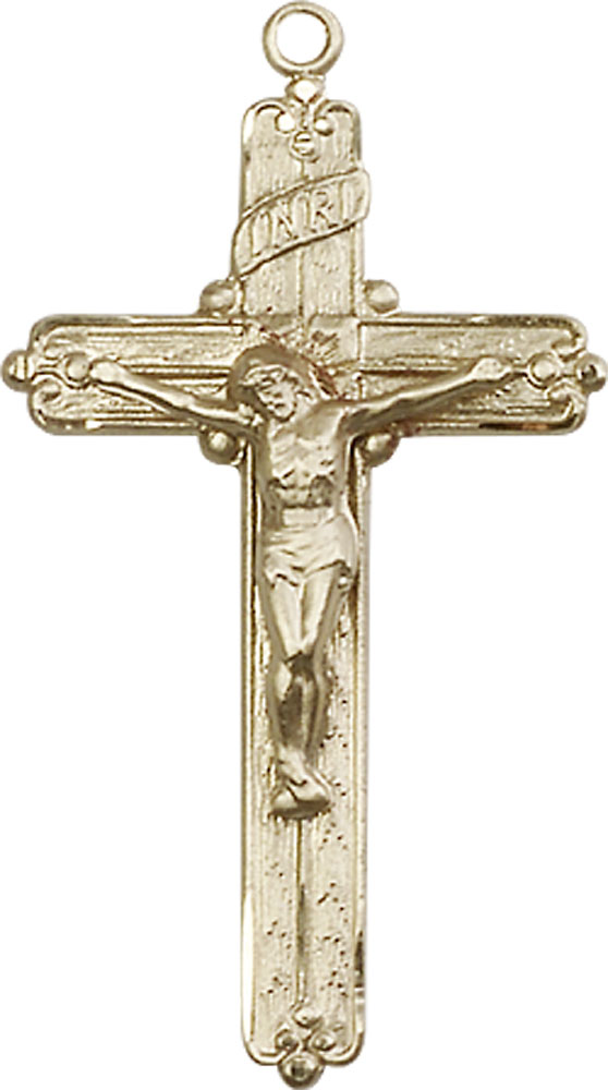 14kt Gold Filled Crucifix Medal