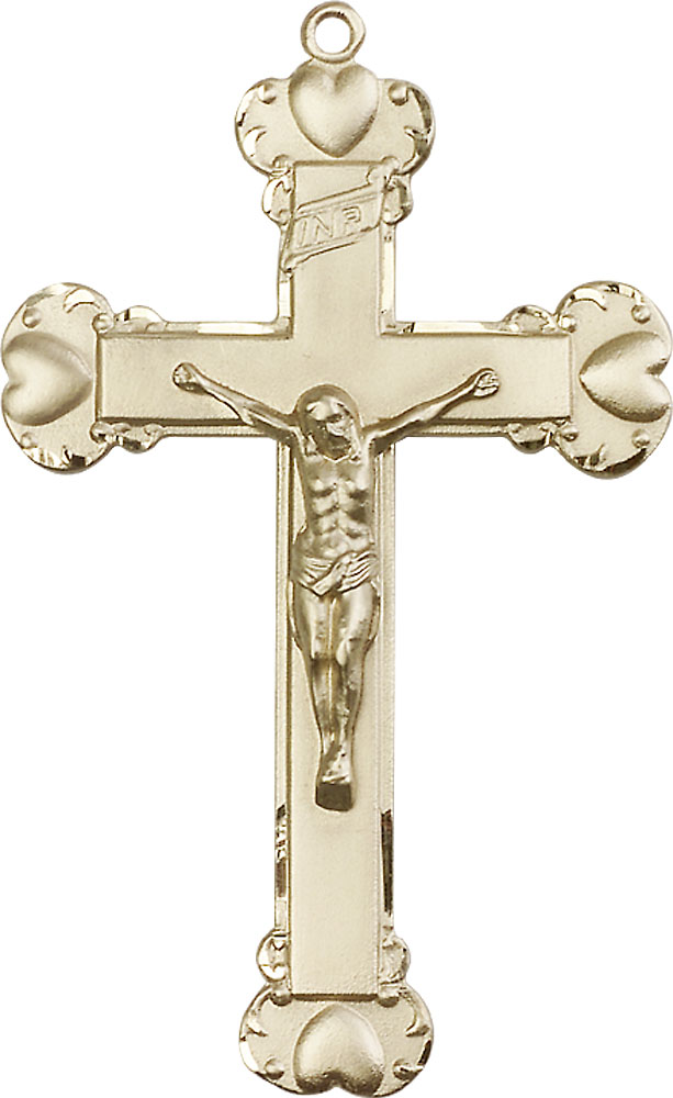 14kt Gold Filled Crucifix Medal