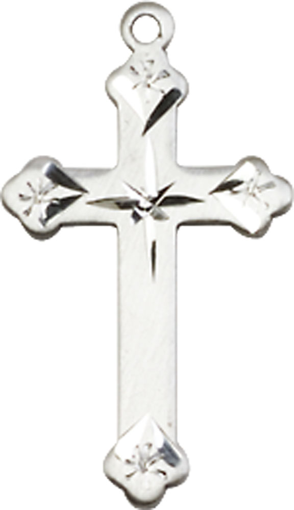 Sterling Silver Cross Medal - With Box