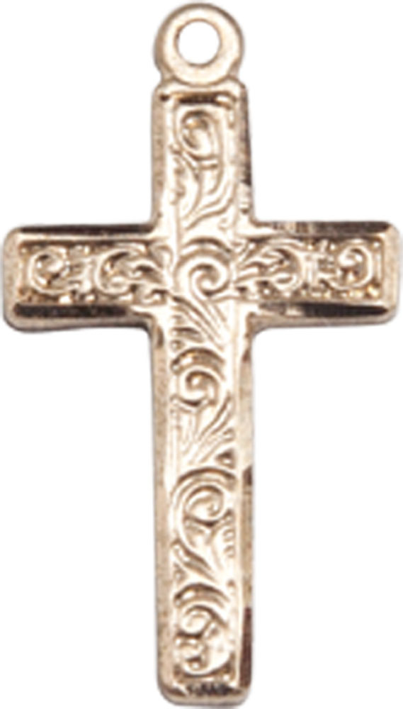 14kt Gold Filled Cross Medal