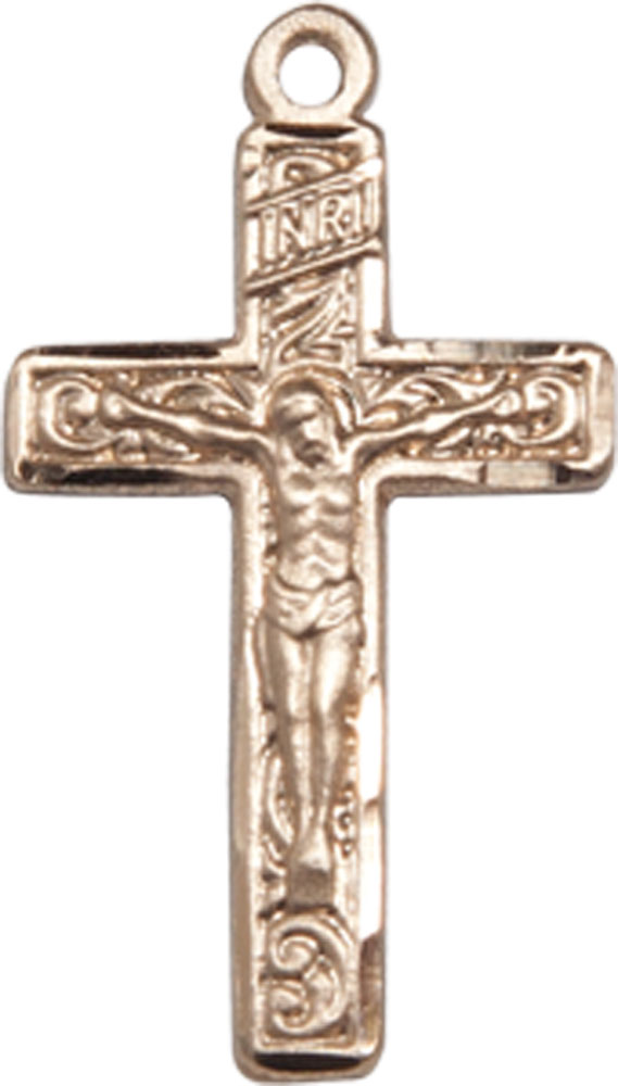 14kt Gold Filled Crucifix Medal