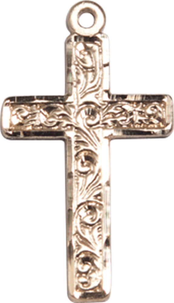 14kt Gold Filled Cross Medal
