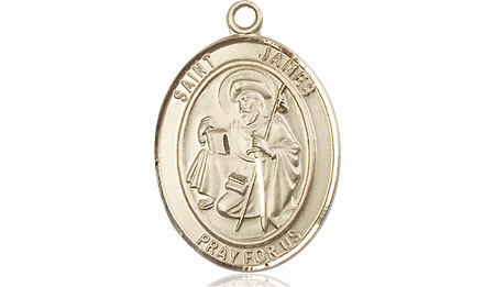 14kt Gold Filled Saint James the Greater Medal
