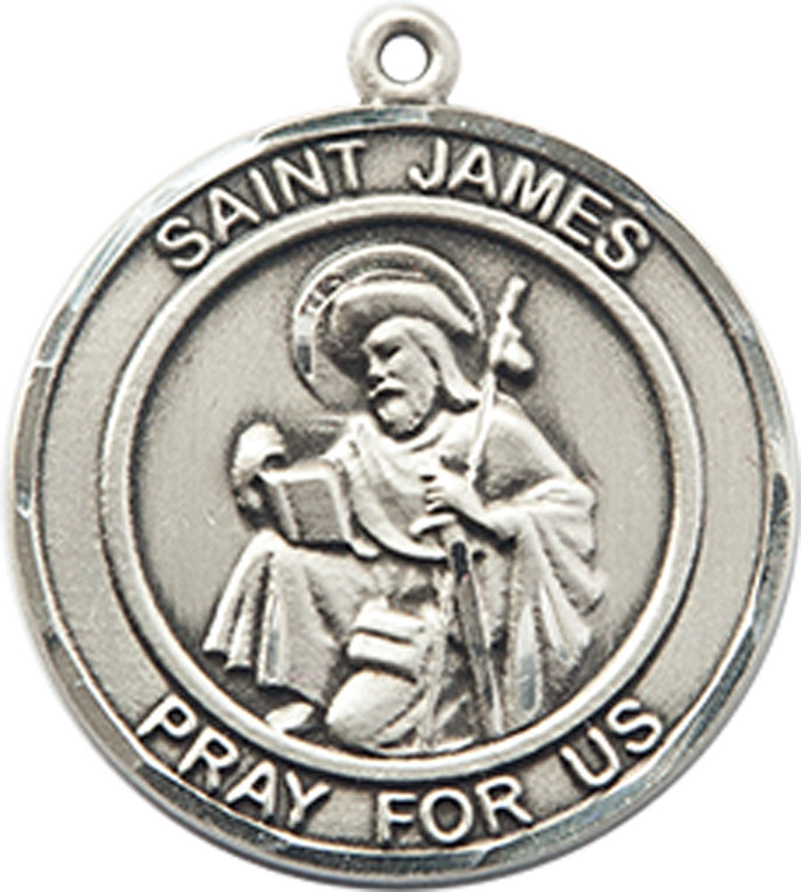 Sterling Silver Saint James the Greater Medal