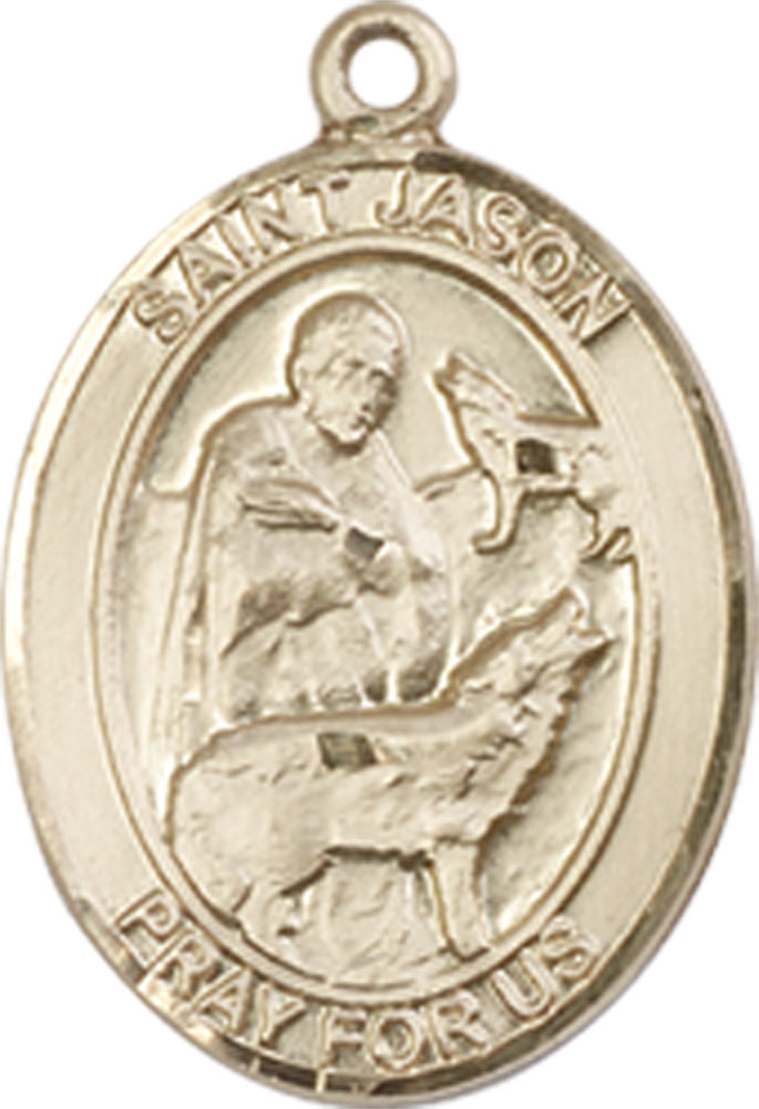 14kt Gold Filled Saint Jason Medal
