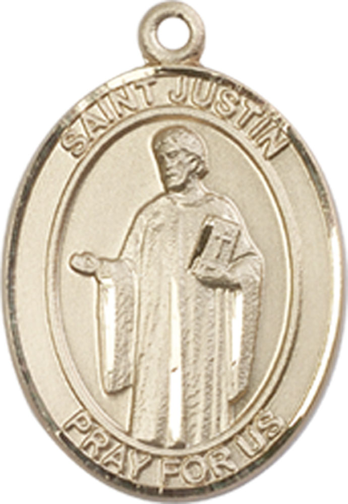 14kt Gold Filled Saint Justin Medal