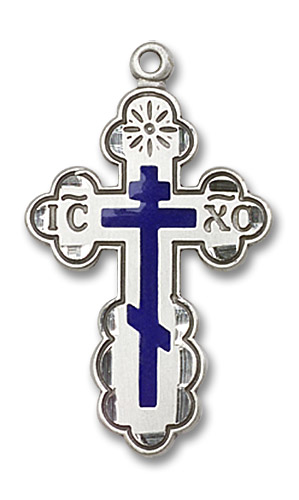 Sterling Silver Saint Olga Cross Medal