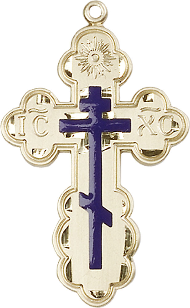 14kt Gold Filled Saint Olga Cross Medal