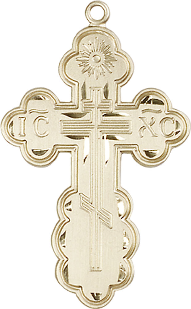 14kt Gold Filled Saint Olga Cross Medal
