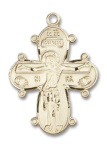 14kt Gold Filled Christine Cross Medal
