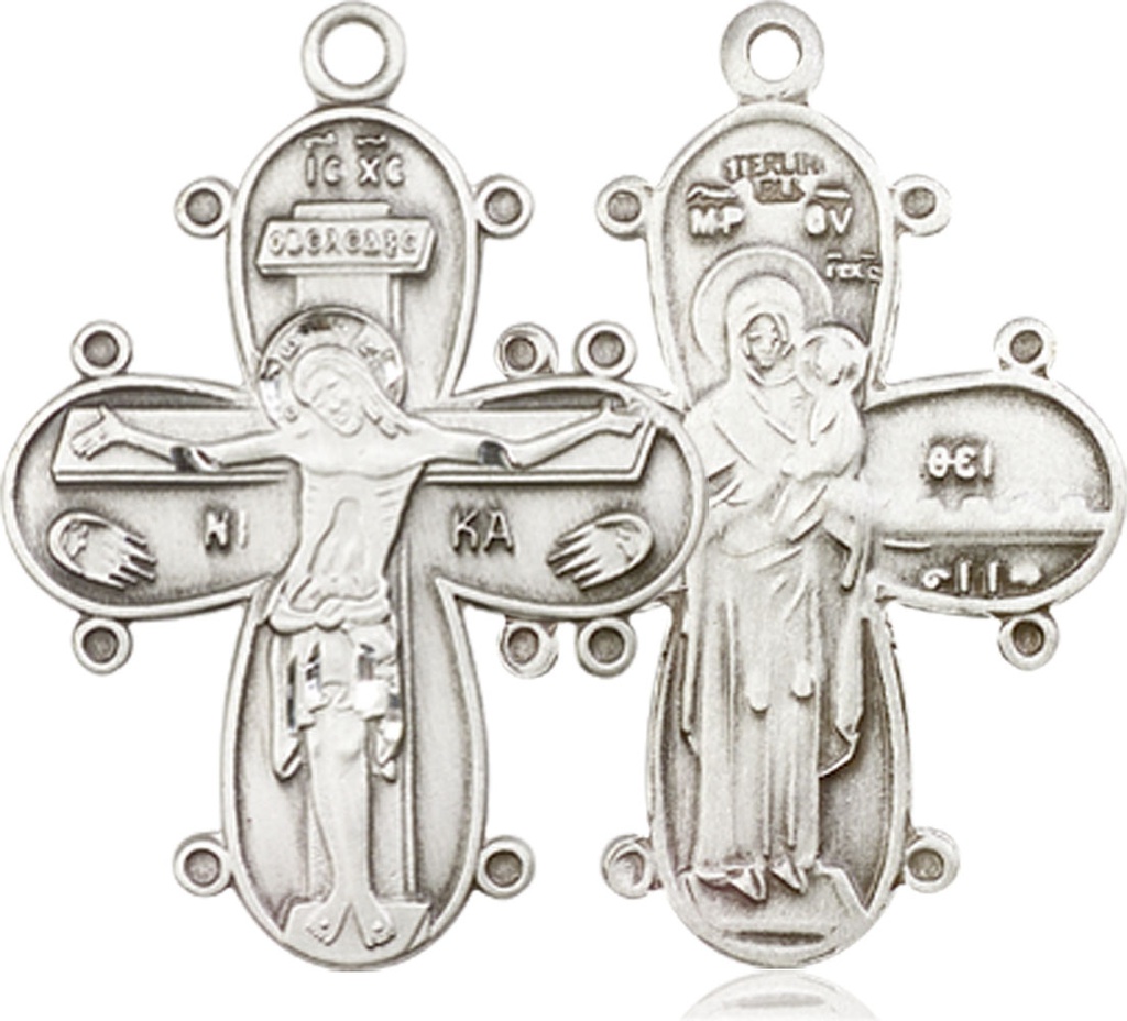 Sterling Silver Christine Cross Medal