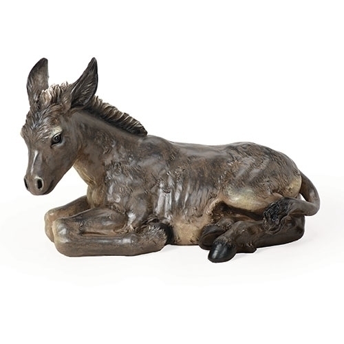 27" Scale 20"L Full Color Donkey Fig - Christmas
