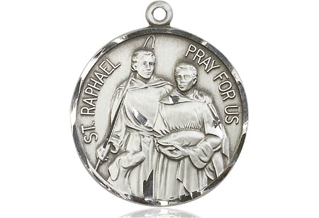 Sterling Silver Saint Raphael Medal