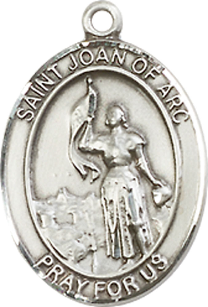 Sterling Silver Saint Joan of Arc Medal - With Box