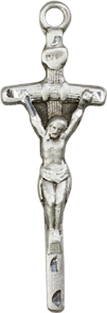 Sterling Silver Papal Crucifix Medal